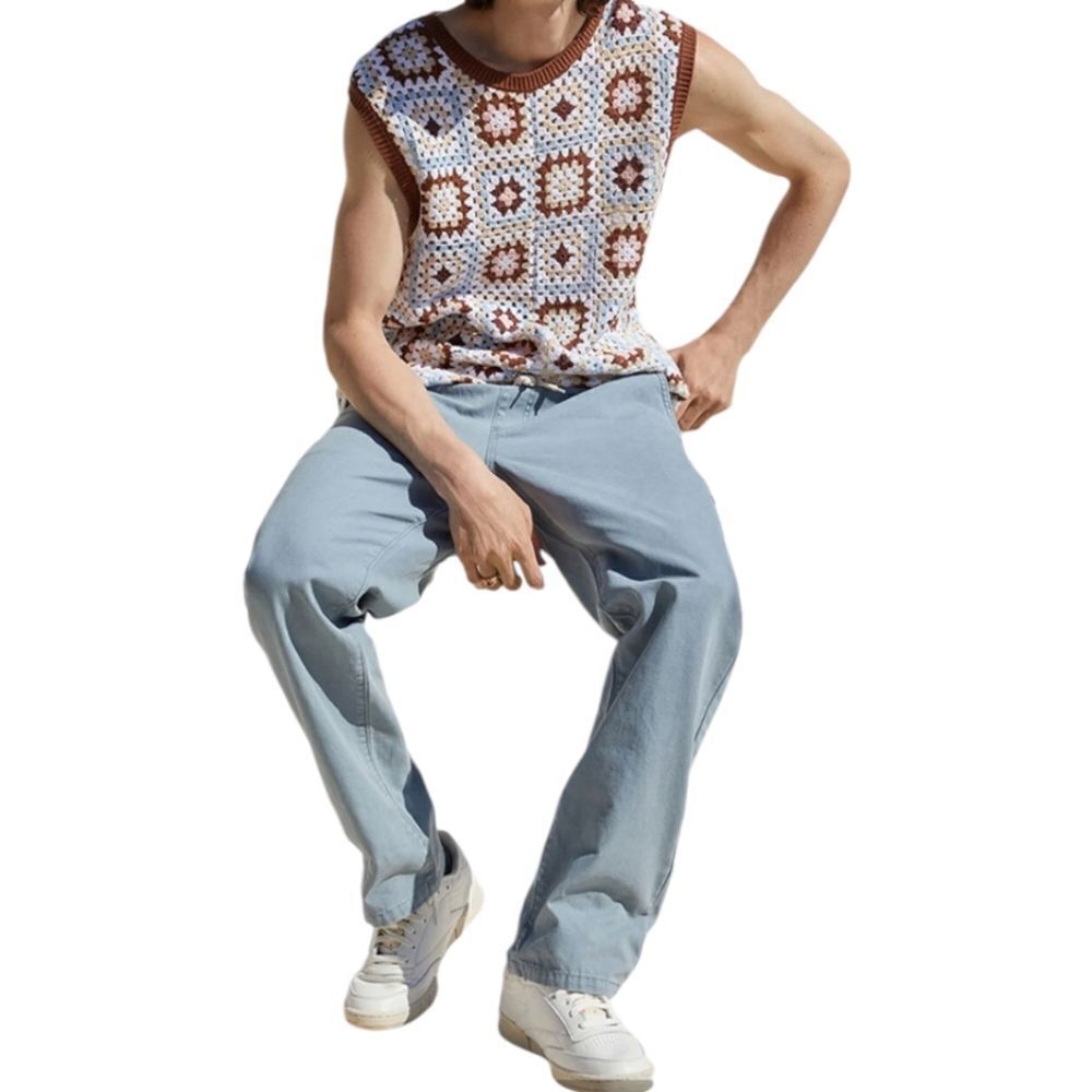 Pacsun canvas indigo straight carpenter pants, large